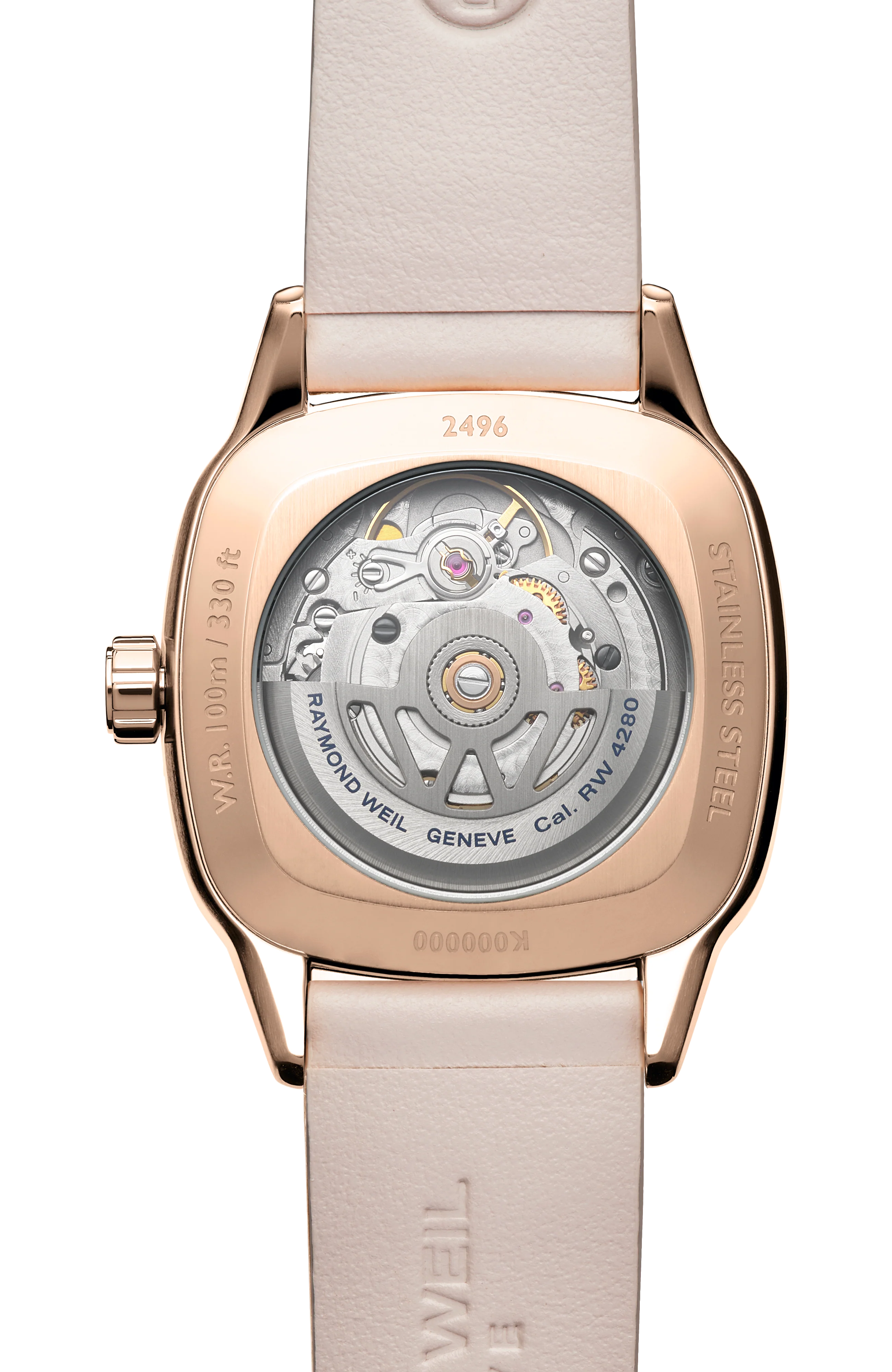 Freelancer Automatic Moon Phase and Leather Strap Cushion Shape Watch, 34 x 34 mm - Image 3