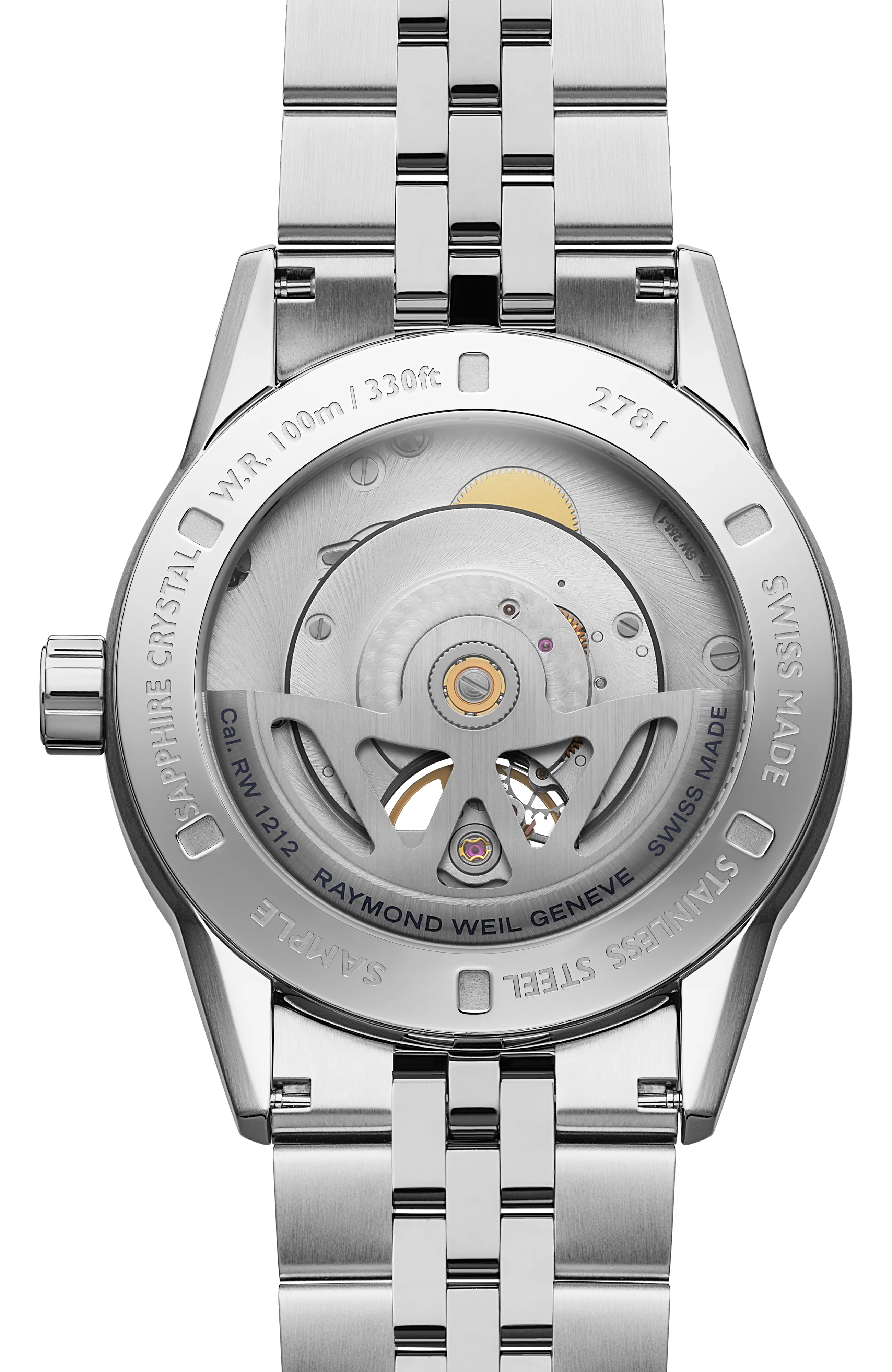 Freelancer Calibre RW1212 Men's Automatic Black Steel Watch, 42 mm - Image 3