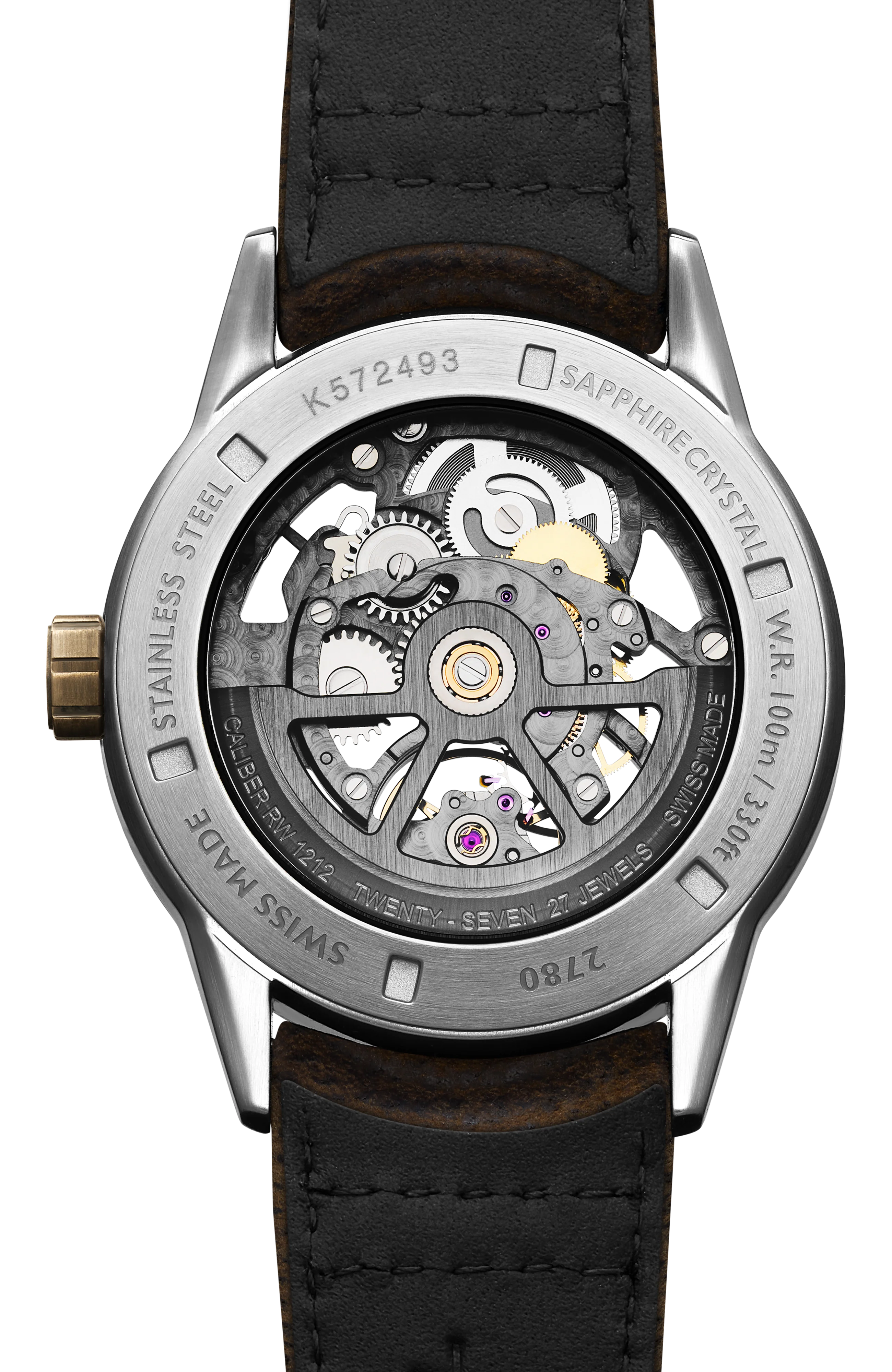 Freelancer Calibre RW1212 Skeleton Men's Automatic Bronze Watch, 42 mm - Image 3