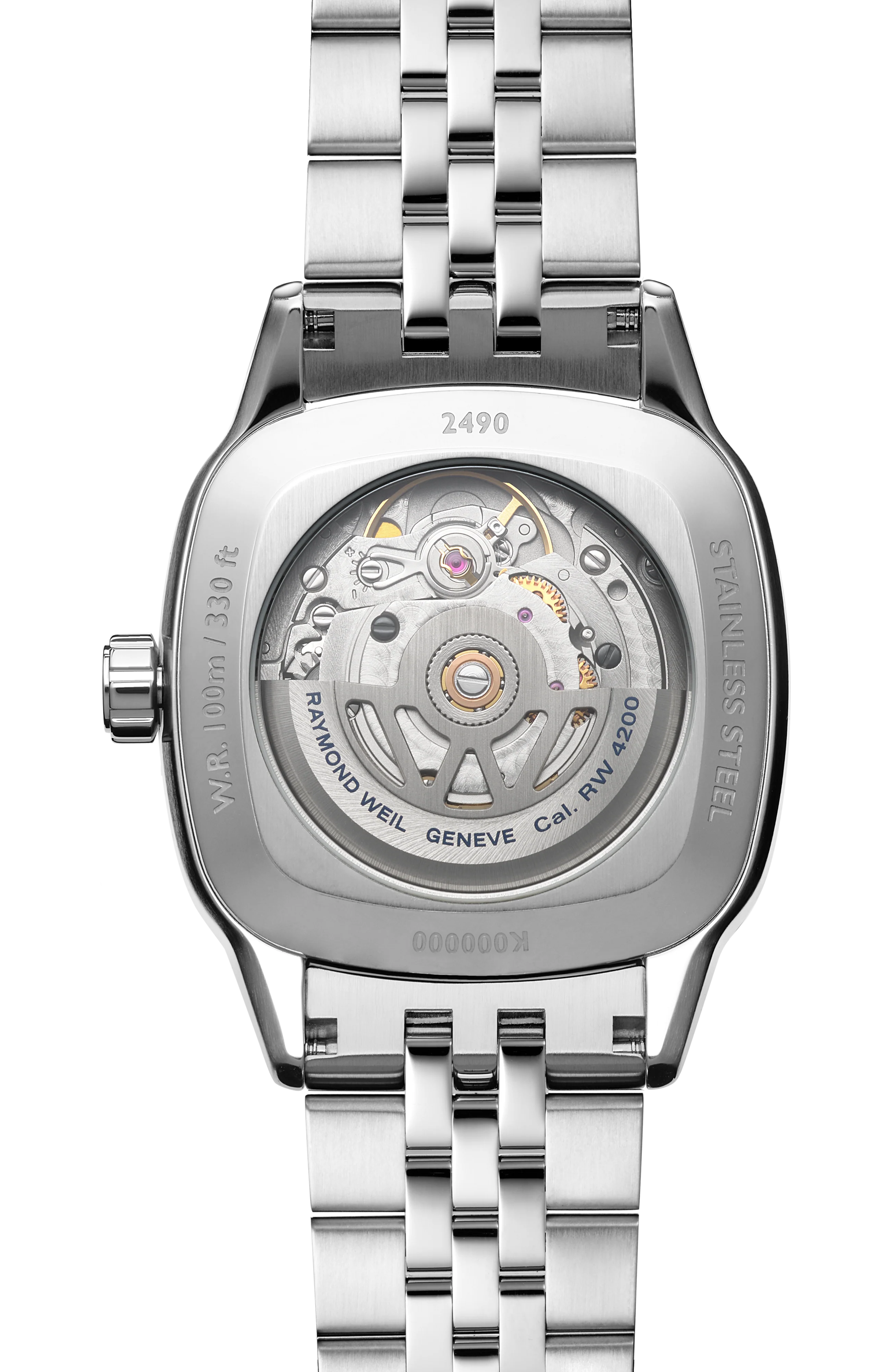 Freelancer Ladies Automatic Green Dial Bracelet Cushion Shape Watch, 34 x 34 mm - Image 3