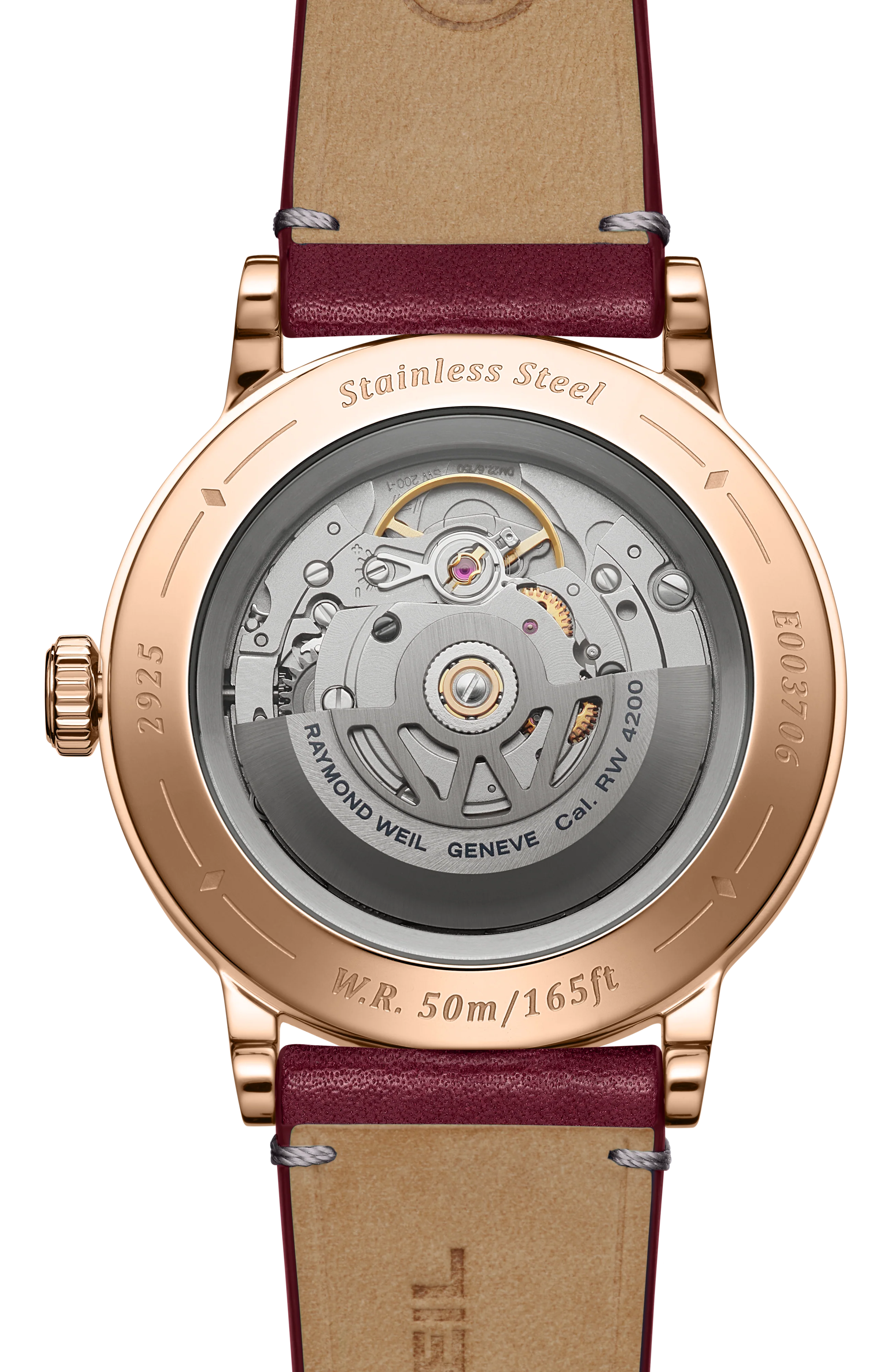 Millesime Automatic Central Seconds Red Grape Dial Watch, 39 mm - Image 3