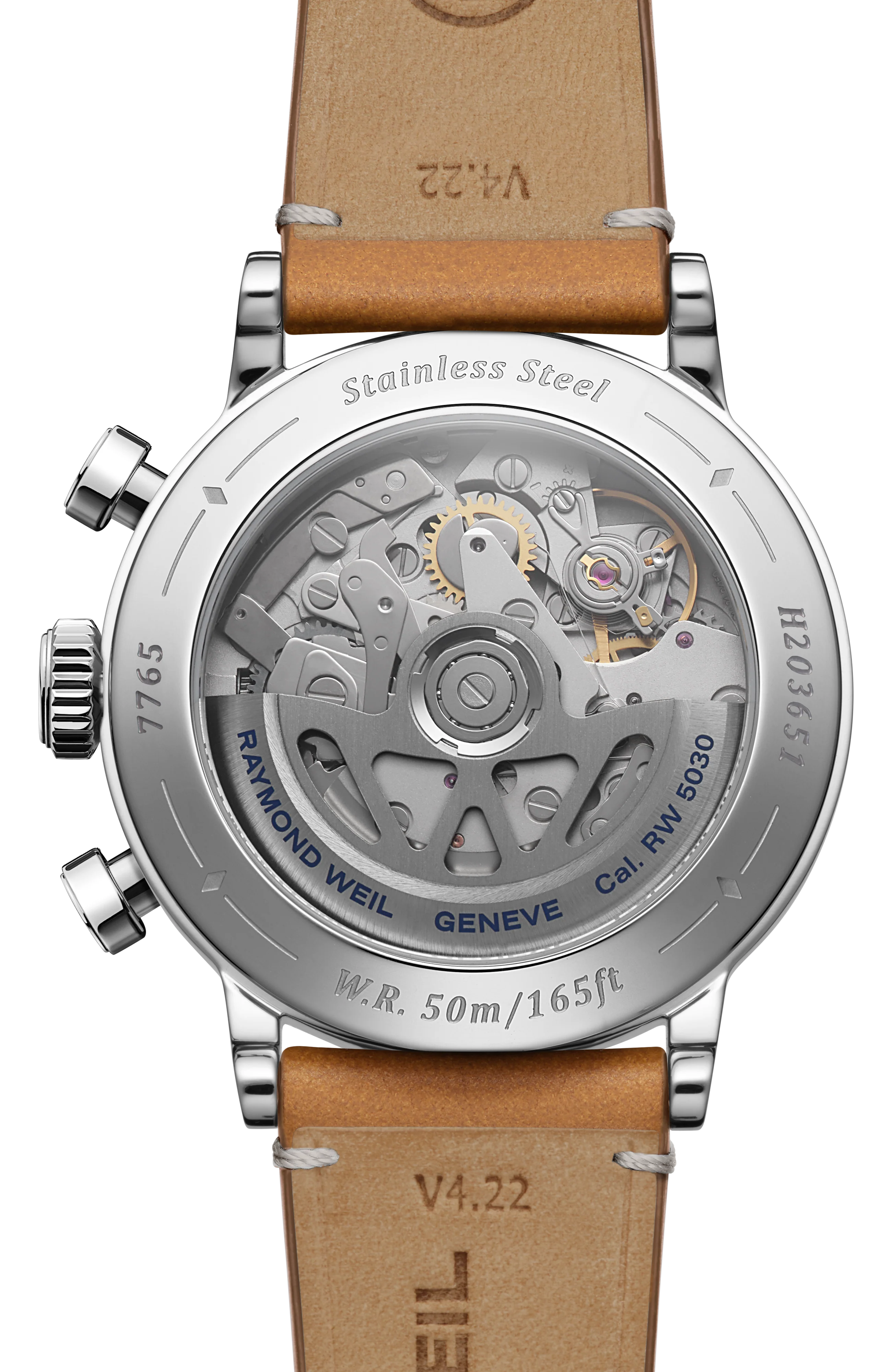 Millesime Automatic Tri-Compax Chronograph Leather Strap Watch, 39 mm - Image 3