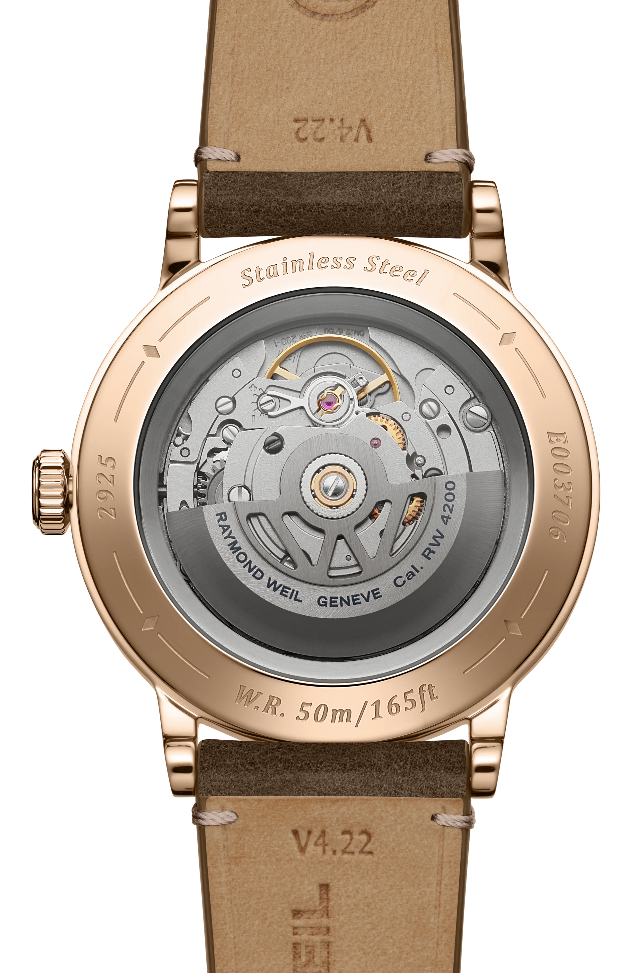 Millesime Men's Automatic Brown Leather Strap Watch, 39 mm - Image 3