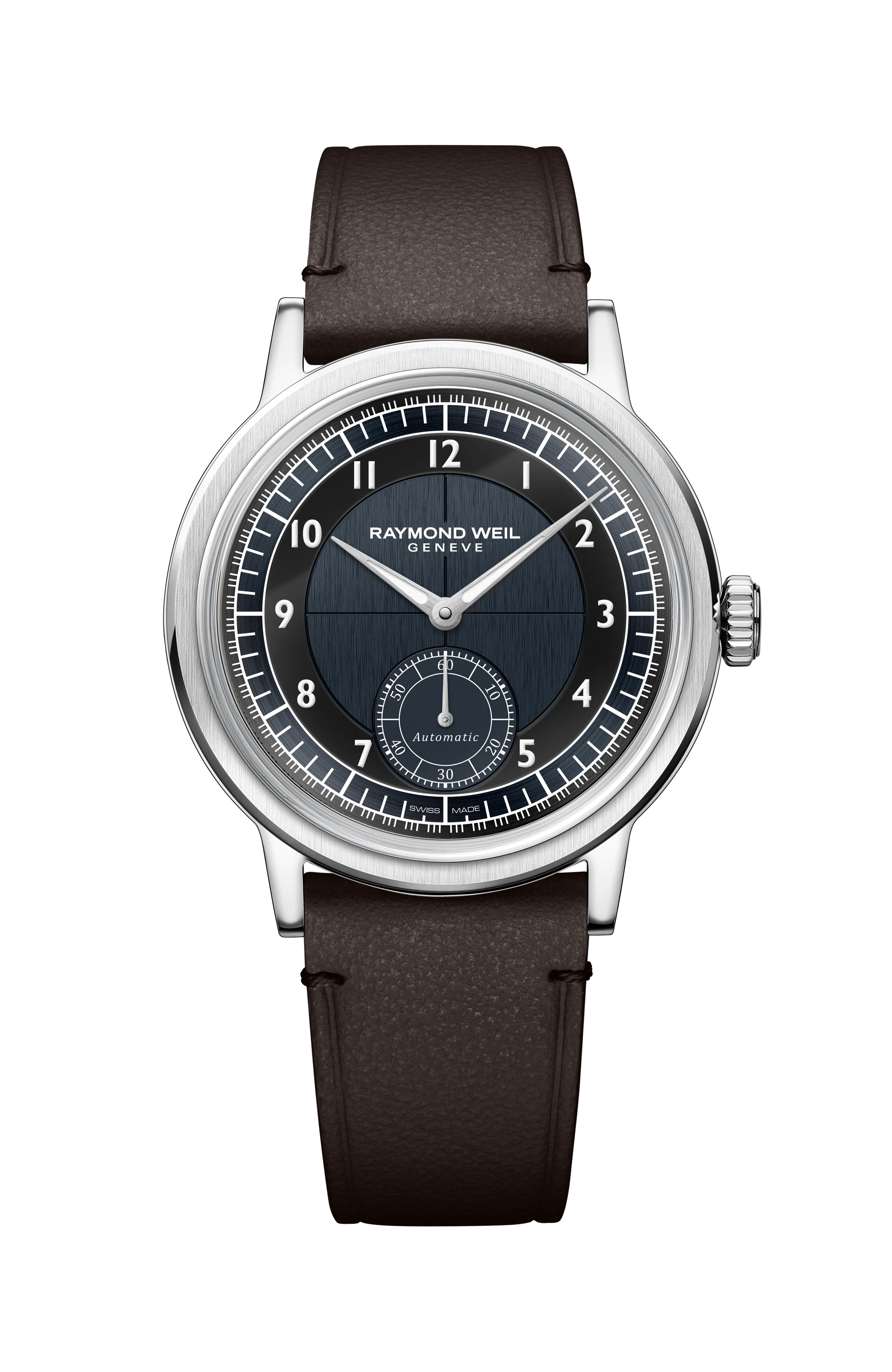 Millesime Men's Automatic Small Seconds Tuxedo Midnight Blue and Black Dial Watch, 39 mm