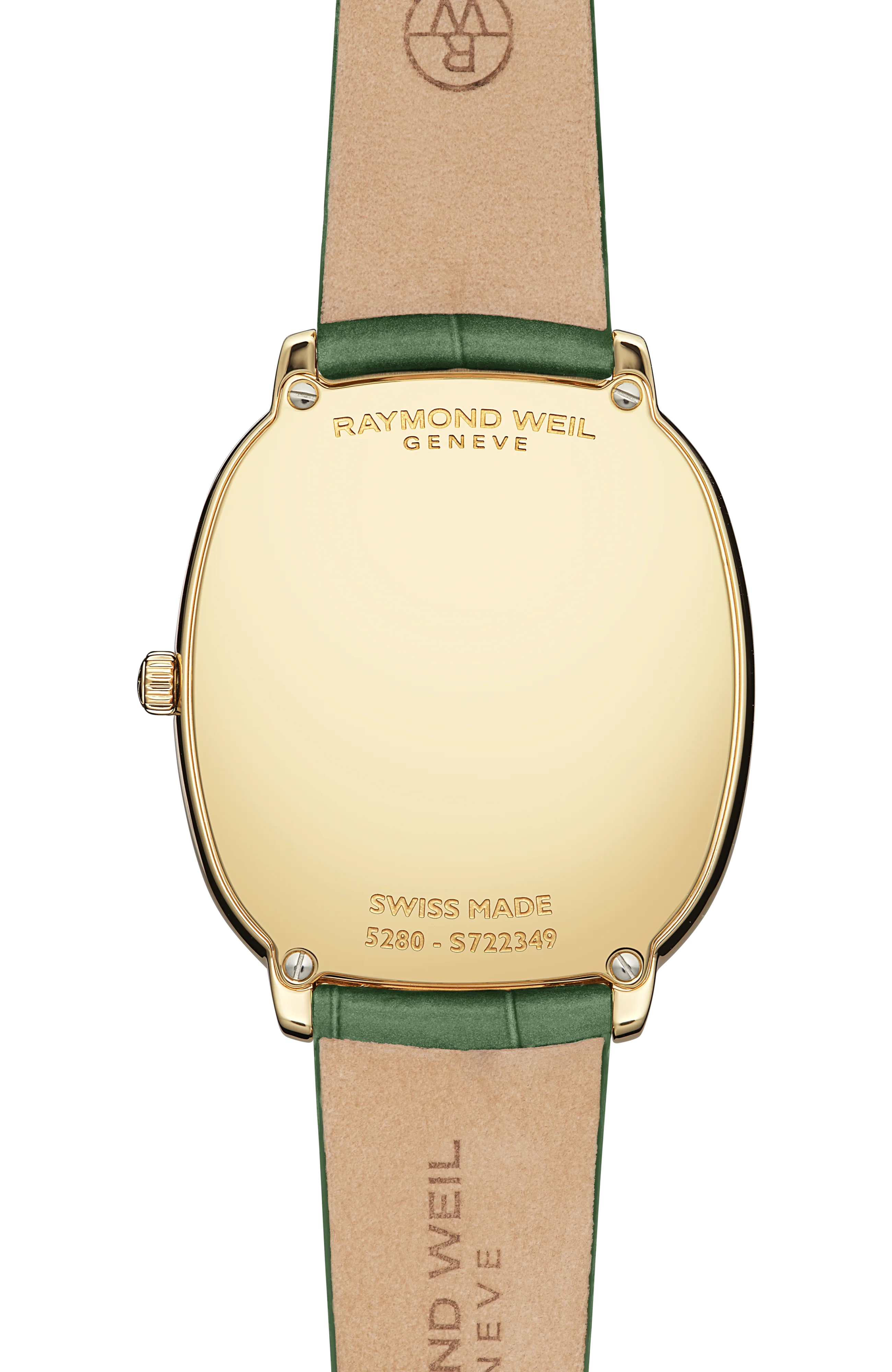 Toccata Heritage Old Silver Dial Green Leather Strap Quartz Watch, 31 x 36 mm - Image 3
