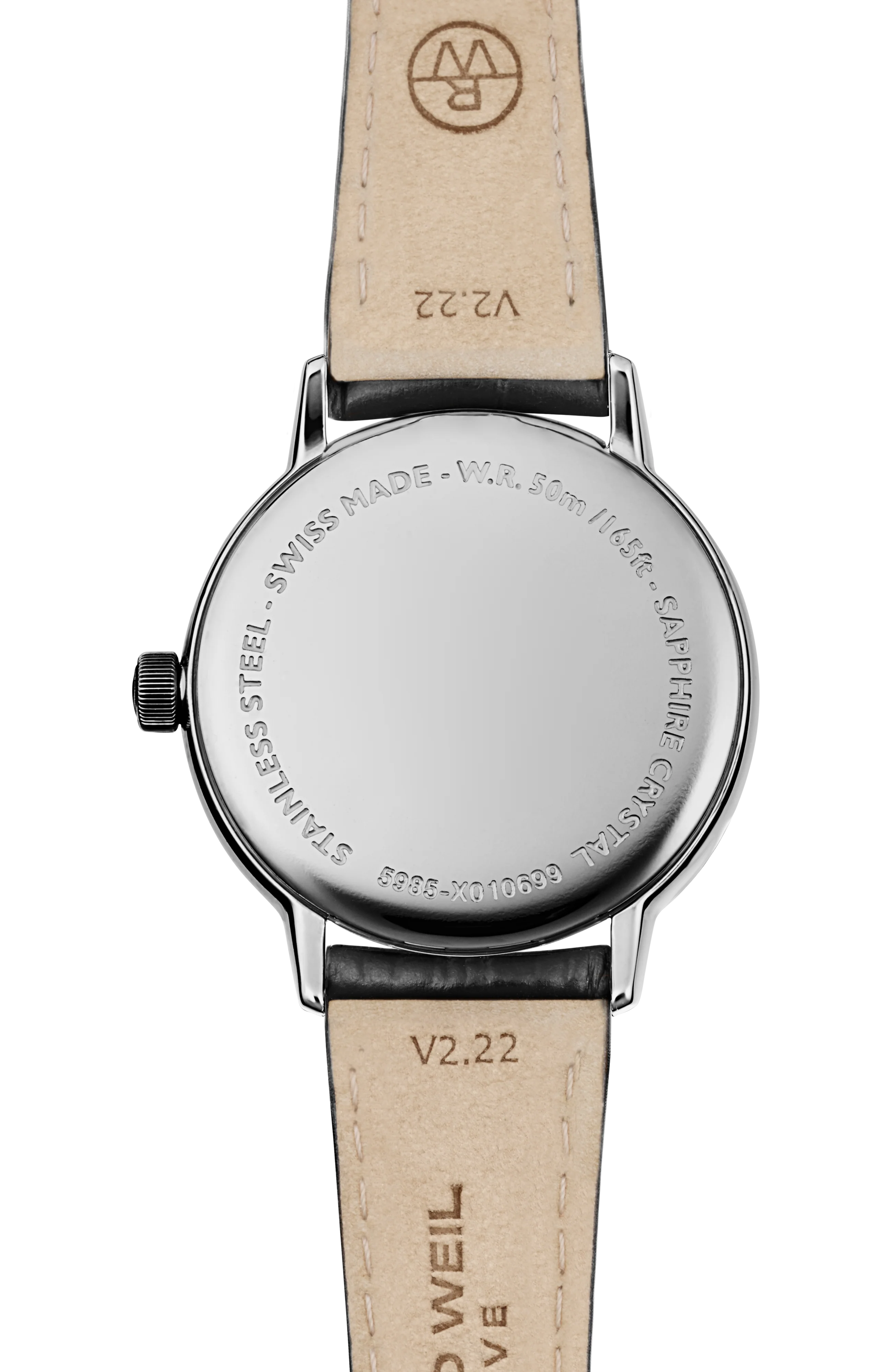 Toccata Ladies Black Leather Quartz Watch, 29 mm - Image 3