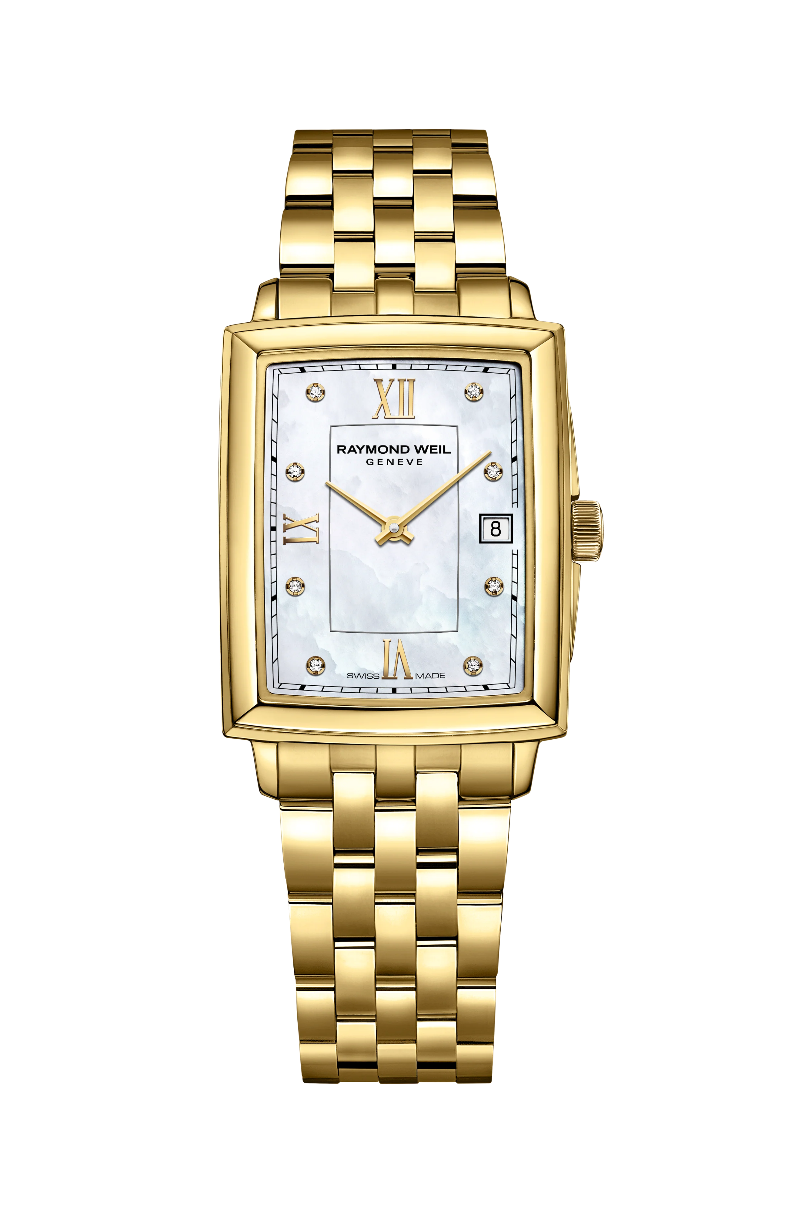 Toccata Ladies Gold Diamond Quartz Watch, 22 x 28 mm