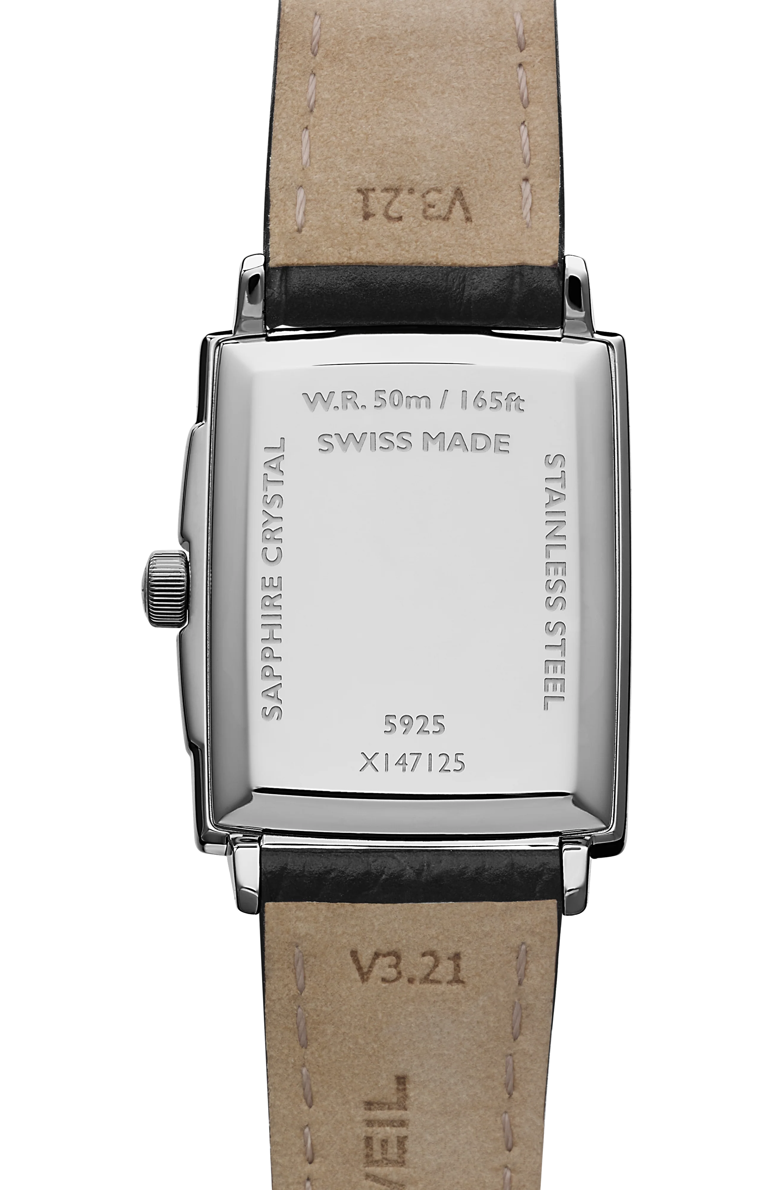 Toccata Ladies Stainless Steel Quartz Leather Watch, 22 x 28 mm - Image 3