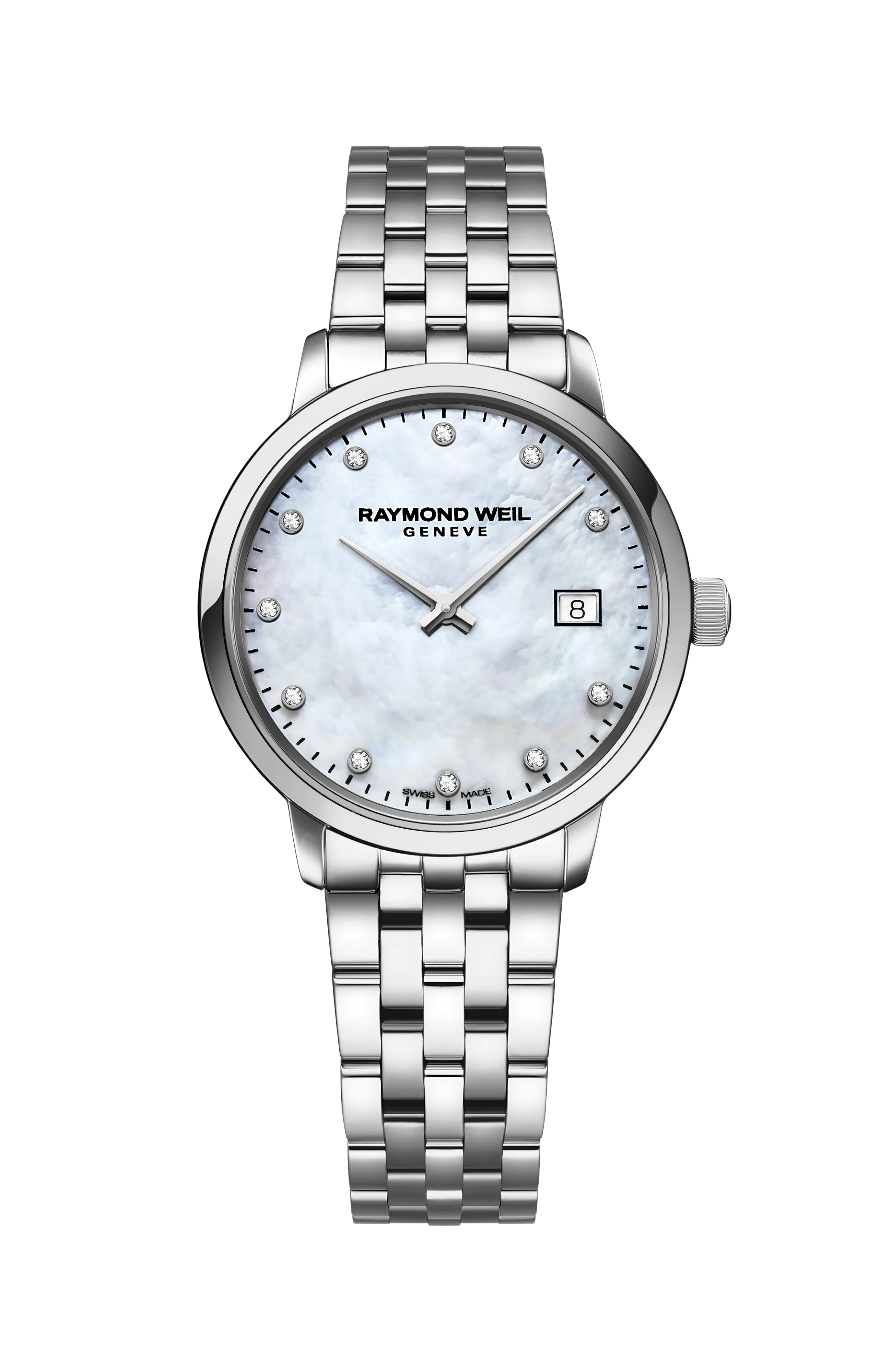 Toccata Ladies White Mother-of-Pearl Diamond Quartz Watch, 29 mm