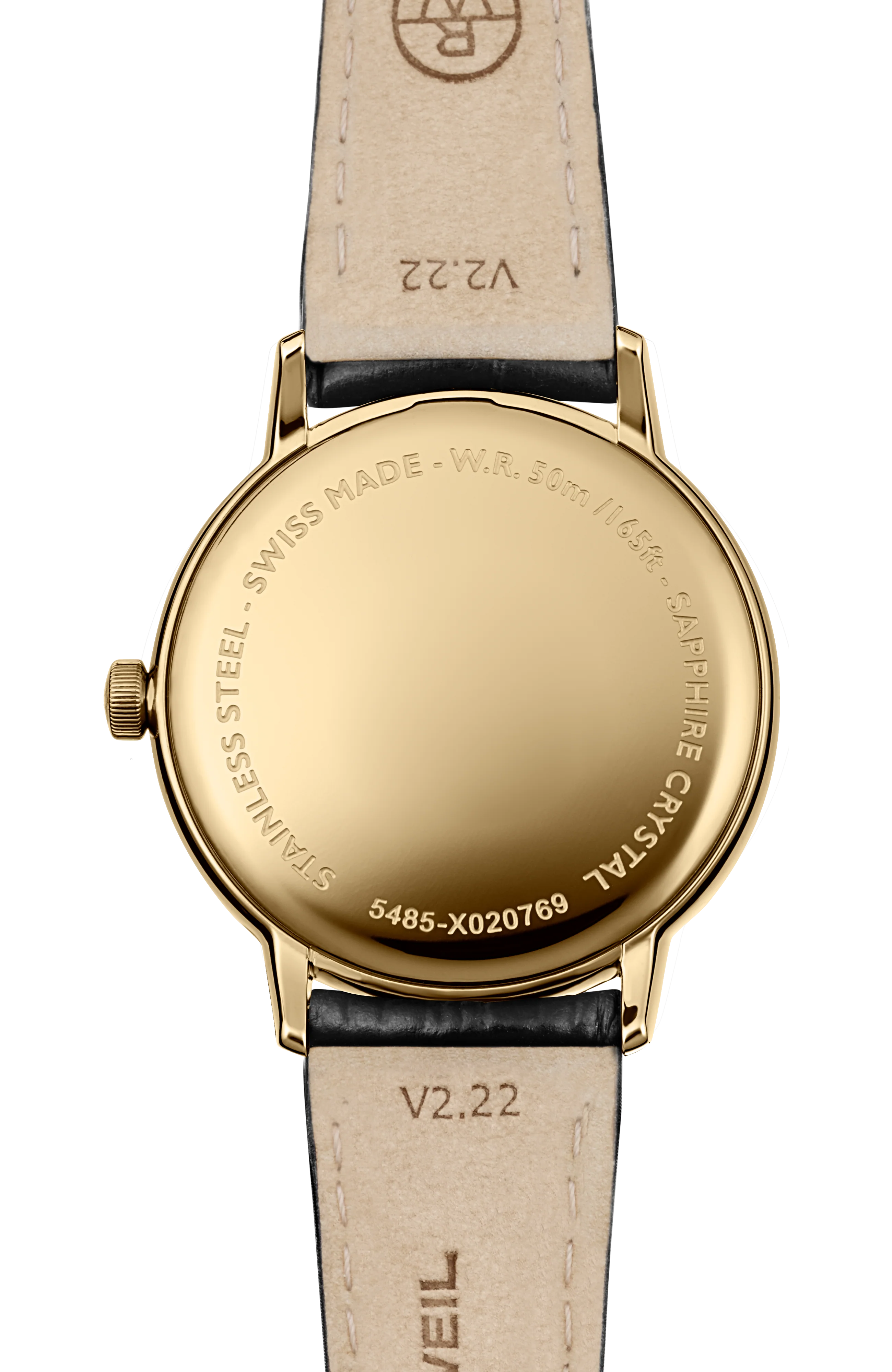 Toccata Men's Classic Gold PVD Leather Quartz Watch, 39 mm - Image 3